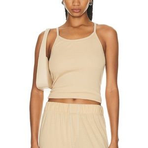 Eterne Rib Tank Top in Oat